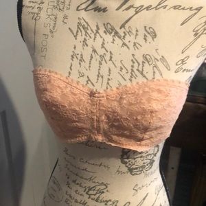 Victoria’s Secret strapless lace bra